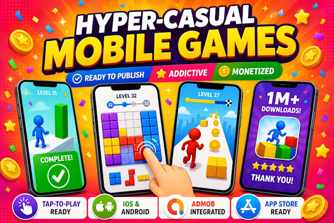 do hyper casual game development with unity multiplayer 2d and 3d game