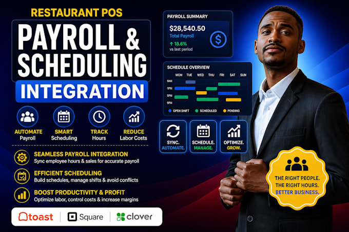 set up restaurant pos payroll and scheduling integration