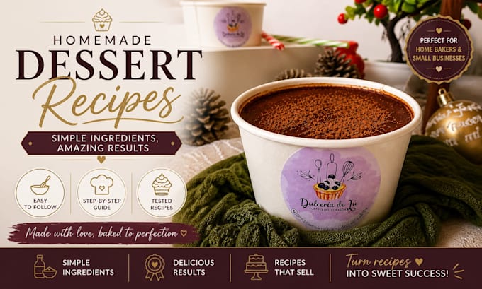 create custom dessert recipes for your business or blog