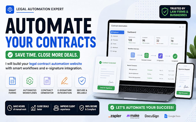 build legal contract automation website ai document generator client workflow