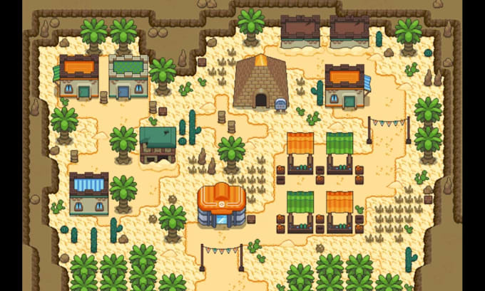 do custom pokemon pixel art tileset, overworld assets, tile map, pokemon game