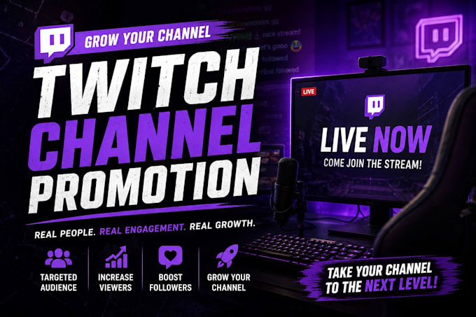 promote your twitch channel to real gaming audiences