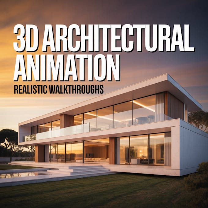 create realistic 3d architectural walkthrough animation