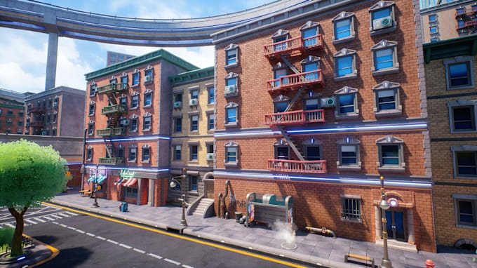 create 3d game environments open world maps, level design game environment