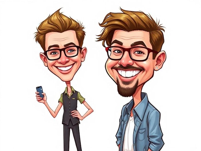 draw caricatures from photos