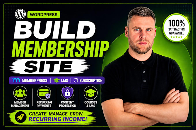 build wordpress membership website memberpress lms subscription website