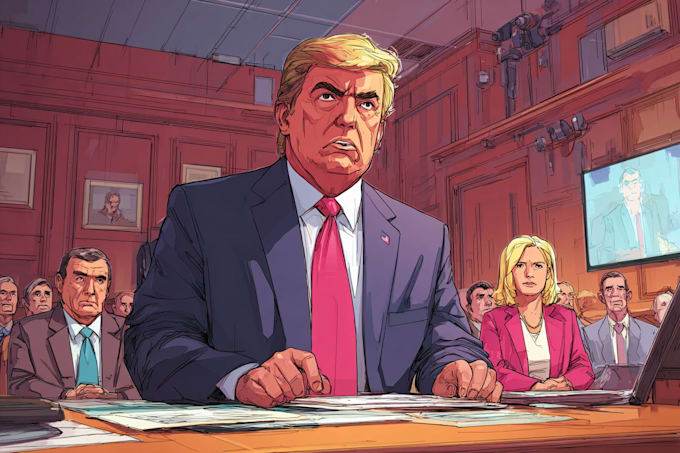 create a political or satirical cartoon