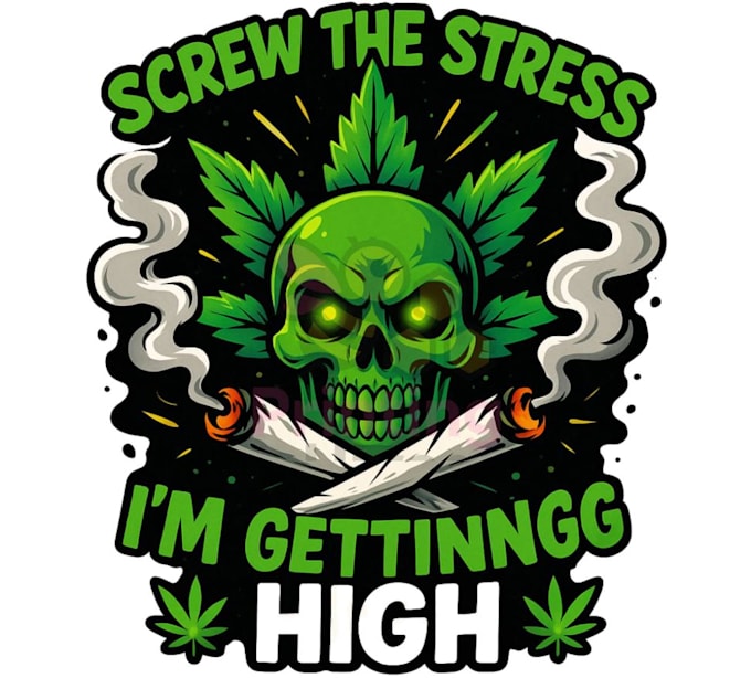 make professional skull cannabis logo