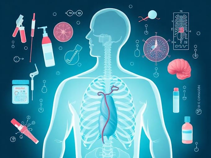 create a medical and scientific illustration