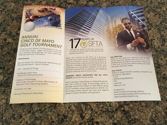 design bifold, trifold brochure