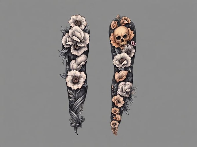 create a tattoo design of tattoo sleeve