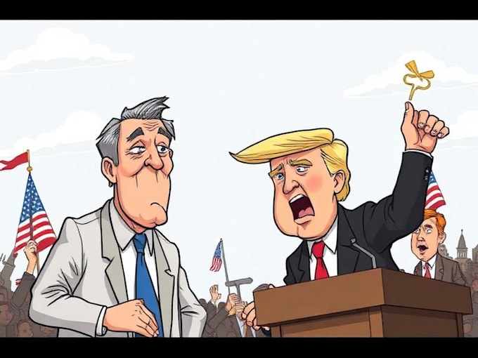 make a hilarious digital political cartoon