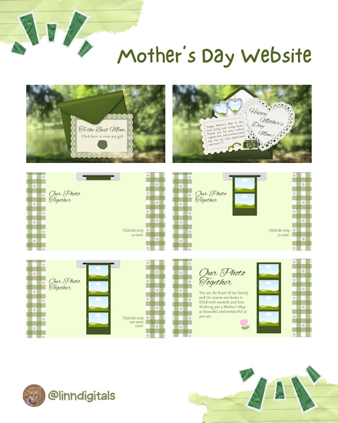 create an interactive canva website template