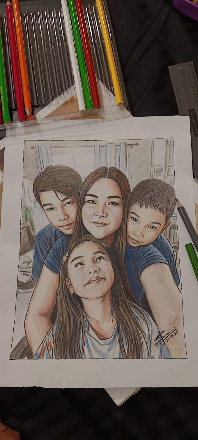draw a hyper realistic pen sketch or pencil portrait