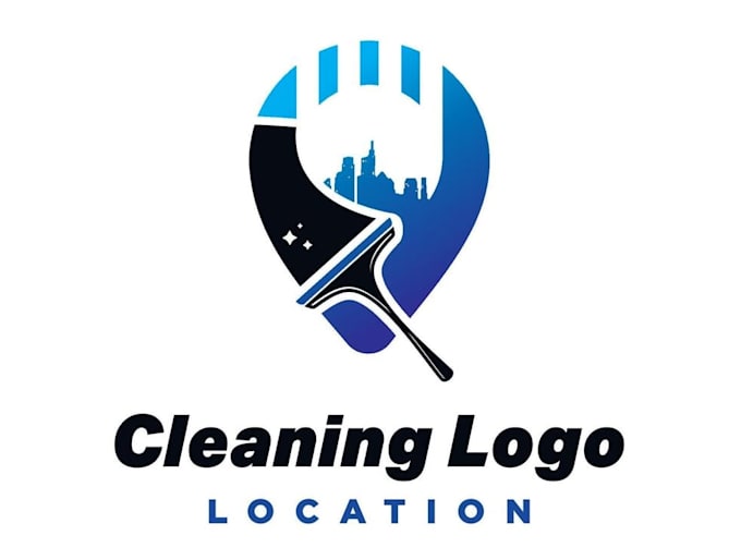 create a professional cleaning logo design