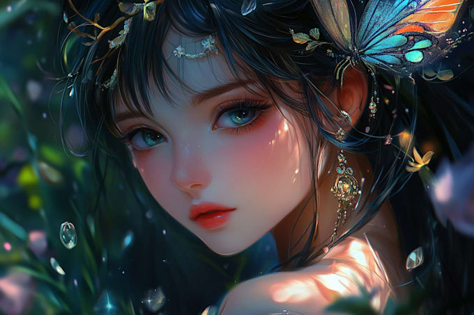 draw a fantasy character illustration