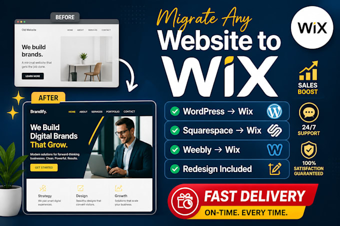 design, edit, update, redesign, customize wix, wordpress, squarespace website
