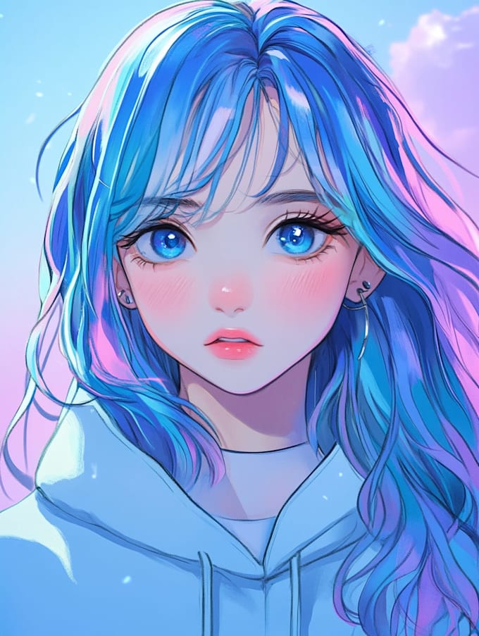 an anime or comic character