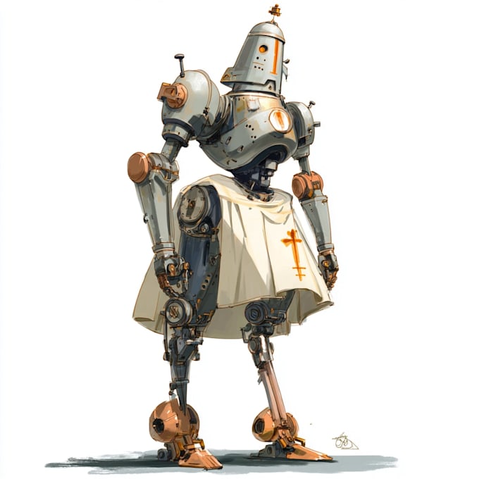 draw or design mechs robots concepts