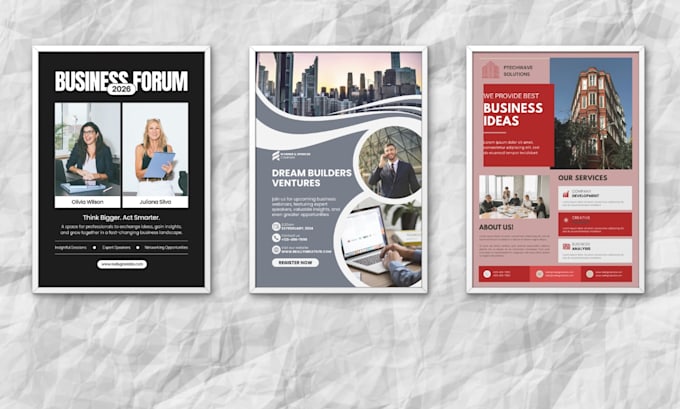 design unique flyers, rack cards, brochure and posters