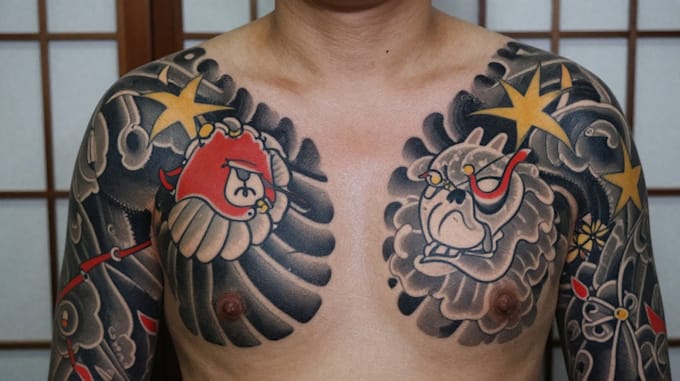 create unique japanese tattoo design