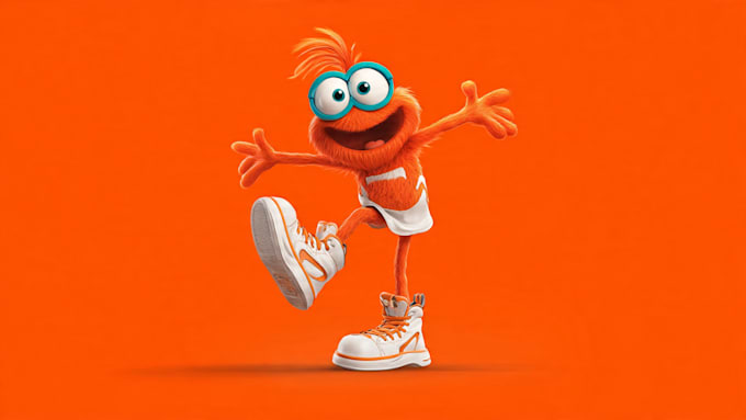 draw an original mascot or cartoon character in vector