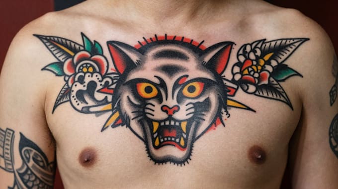 traditional old school tattoo design