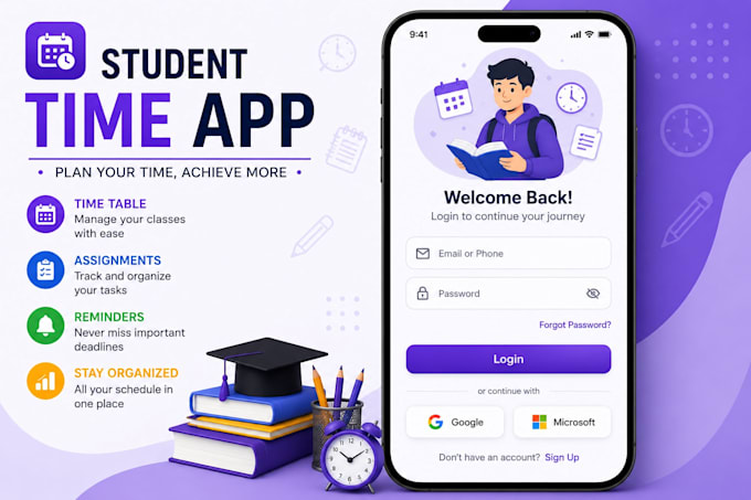 develop a school time table app