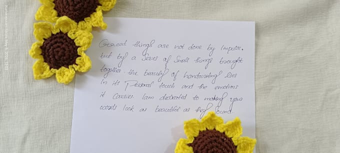 provide aesthetic handwriting for your notes and letters