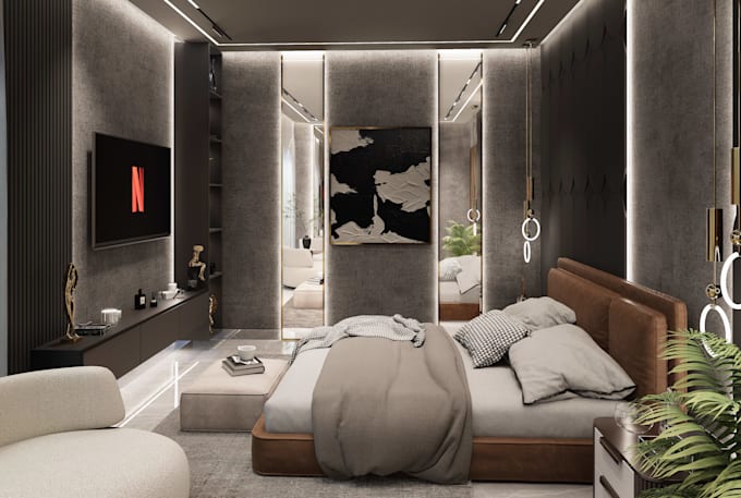 create modern bedroom design