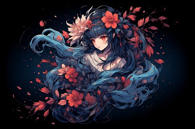 create a anime tatto traditional design