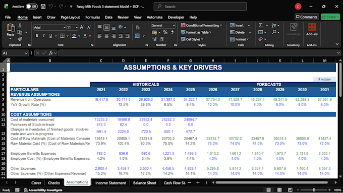 prepare financial models for you