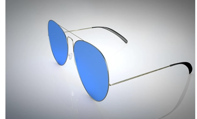 create fashionable 3d sunglass design, eyewear visualization, sunglass rendering