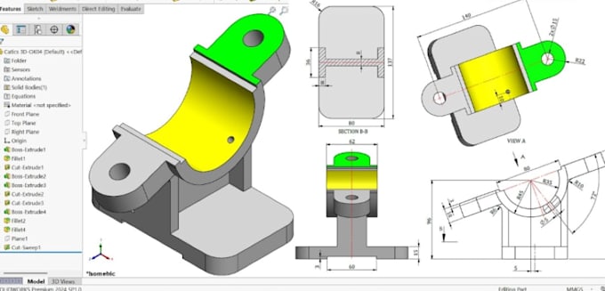 create parametric cad assemblies for manufacturing using solidwork or fusion 360