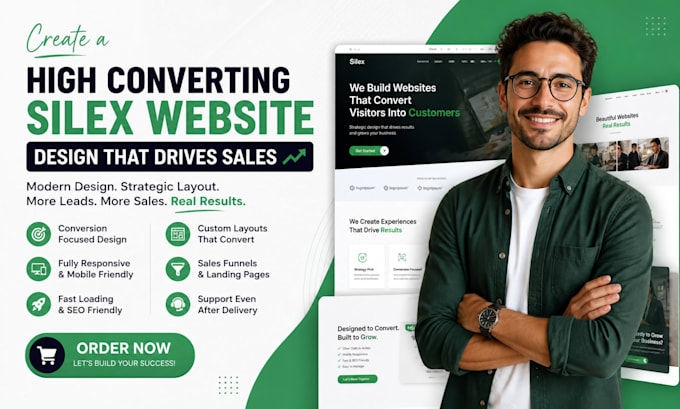 create a high converting silex website design that drives sales