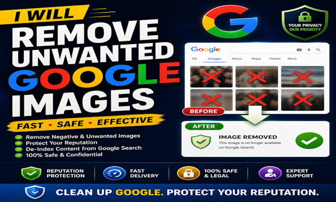 permanently remove unwanted photos from google search