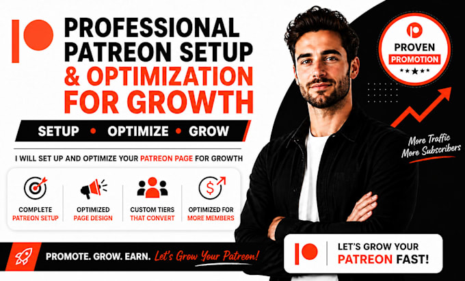 professionally set up and optimize patreon page for growth