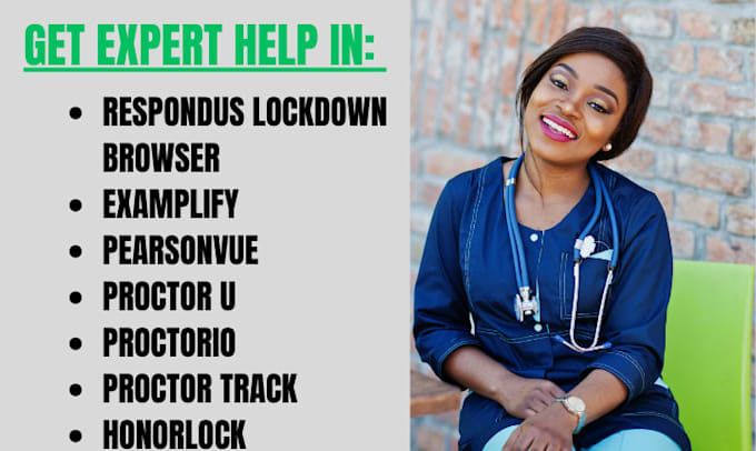 set respondus lockdown browser, prometrics, proctor u, exemplify