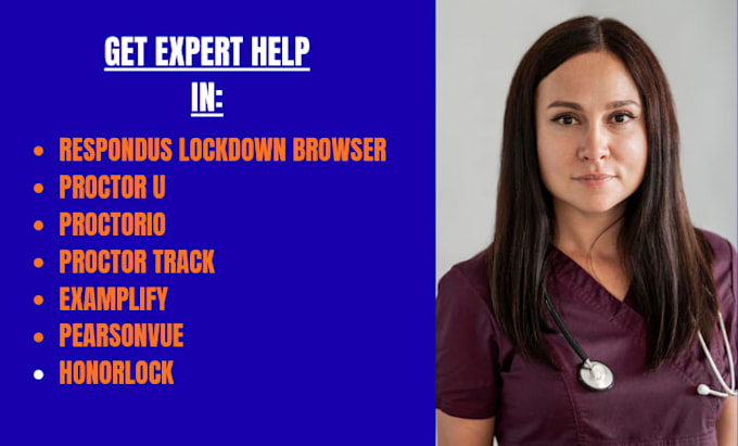 set respondus lockdown browser, prometrics, proctor u, exemplify