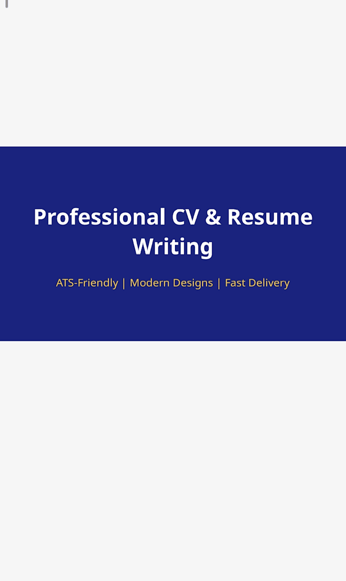 write and design a professional ats resume or CV