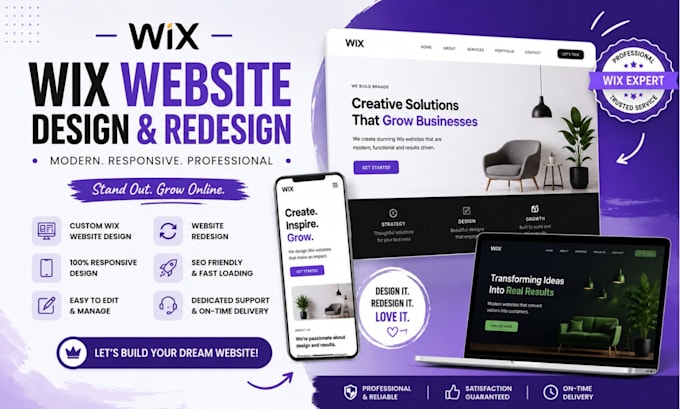 wix design wix redesign landing page redesign wix website