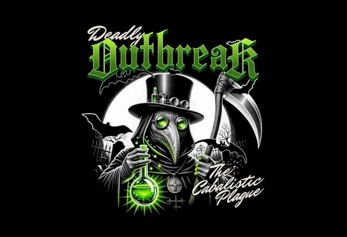 do looking cool vampire mosquito logo eith t shirt design