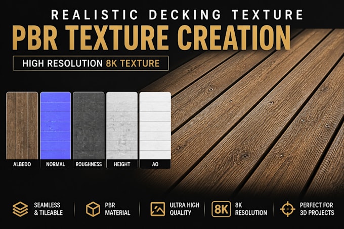 create realistic decking texture pbr texture creation high resolution 8k texture