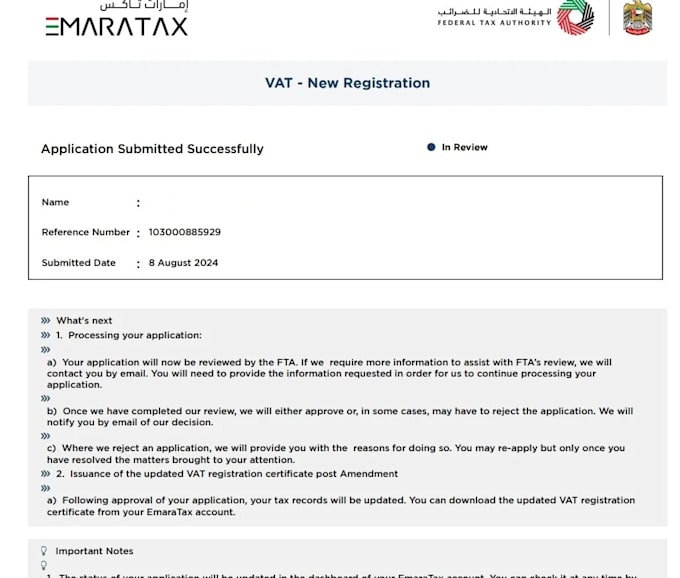 prepare and file uae vat return and bookkeeping services