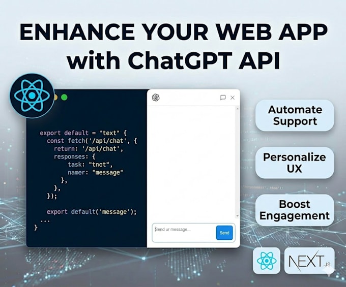 integrate chatgpt into your react or nextjs app