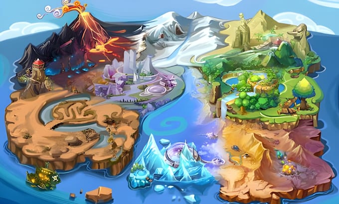 custom fantasy map, world map, ttrpg, dungeons and dragons game map designs