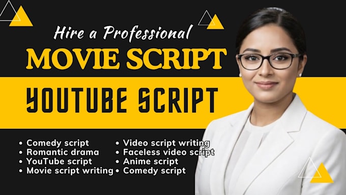 write your movie script screenplay film script screenwriting and TV pilot script