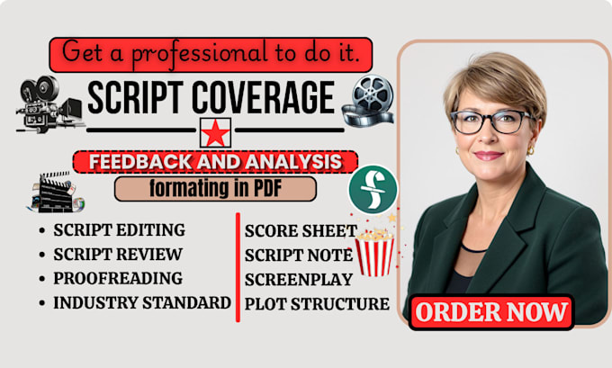provide industry script coverage for film, tv series tv pilot or film screenplay