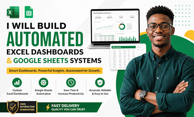 build automated excel dashboards and google sheets automation