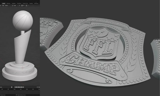 design custom 3d trophy, award models, medals stl for 3d printing, 3mf